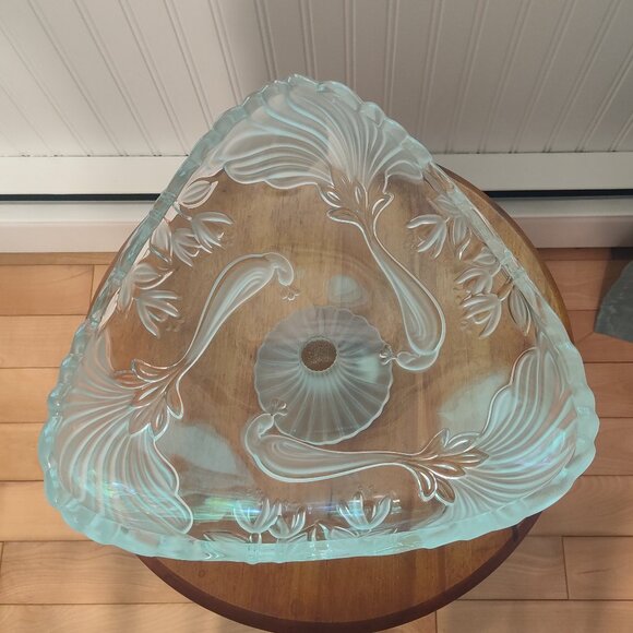 Mikasa Other - Mikasa Crystal Peacock Cake Stand - vintage